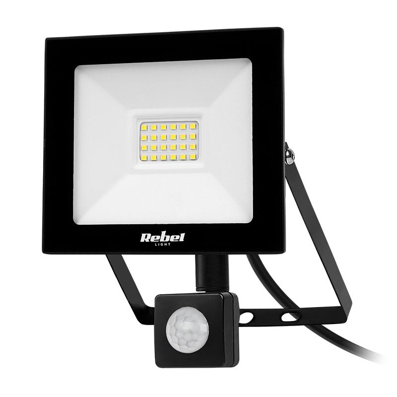 Reflector LED 20W senzor de miscare 6500K Rebel
