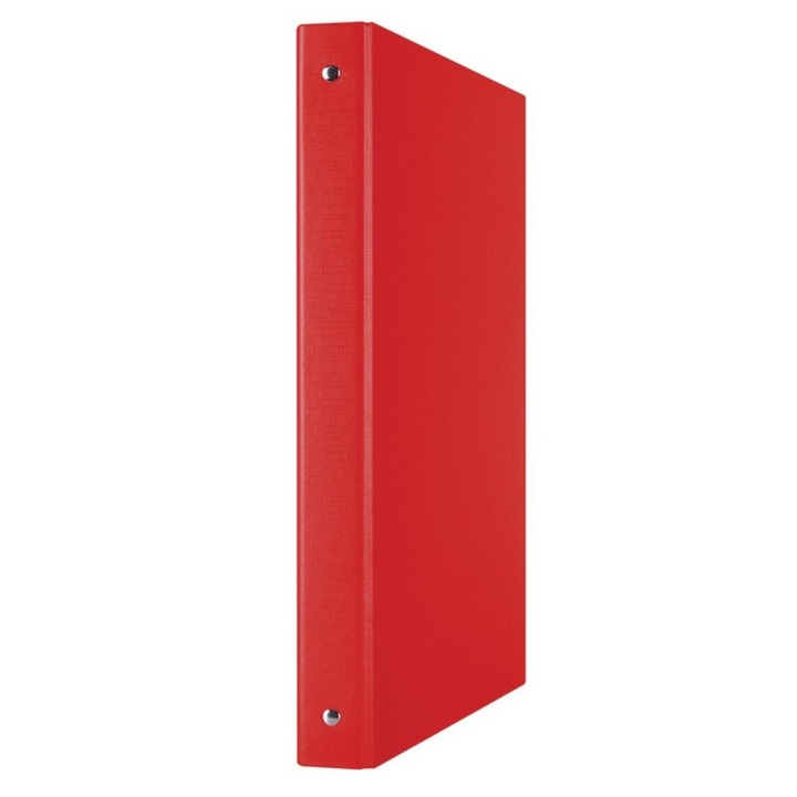 Caiet Mecanic A4, Rosu si 4 Inele, Fara Eticheta, Capacitate Maxima 200 Coli, Agenda Mecanica