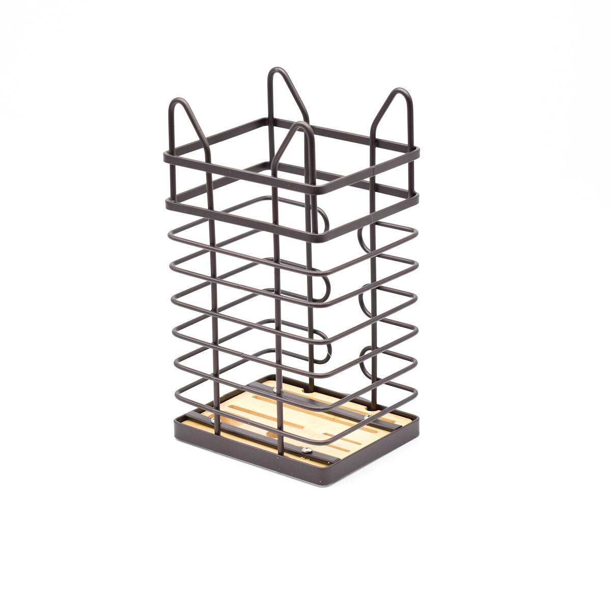 Suport tacamuri, din metal si bambus, D2713