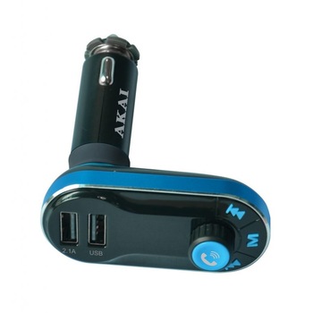 Modulator FM auto Akai , Conectivitate Bluetooth, Intrare USB, Port SD Card Reader, Aux in, functie incarcator telefon, microfon incorporat, Telecomanda , Culoare Negru Modulator FM auto Akai , Conectivitate Bluetooth, Intrare USB, Port SD Card Reader, Aux in, functie incarcator telefon, microfon incorporat, Telecomanda , Culoare Negru