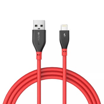 Cablu de date Lightning BlitzWolf BW-MF11 0.91m rosu Cablu de date Lightning BlitzWolf BW-MF11 0.91m rosu
