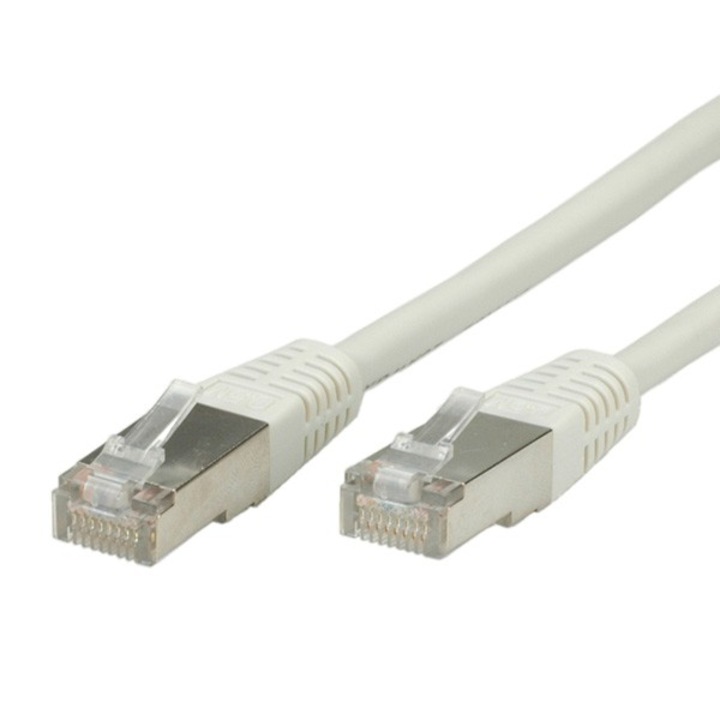 Пач кабел ROLINE 21.99.0105, FTP, Cat. 5e, AWG26, сив, 5.0 м