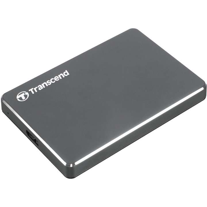 Hard disk extern Transcend StoreJet C3N 1TB USB 3.0 2.5 inch Extra Slim Anthracite