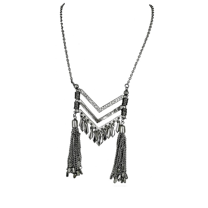 Дълго сребърно колие 2696, Sic Moda