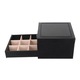 Caseta Bijuterii Cu Oglinda, Sertar, Piele Ecologica, 31x16x25 Cm, Neagra