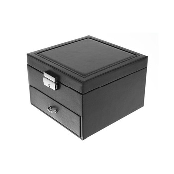 Caseta Bijuterii Cu Oglinda, Sertar, Piele Ecologica, 31x16x25 Cm, Neagra Caseta Bijuterii Cu Oglinda, Sertar, Piele Ecologica, 31x16x25 Cm, Neagra