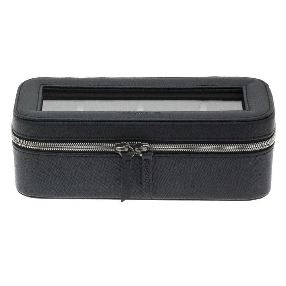 Cutie ceasuri 4 compartimente 22 cm neagra Davidts