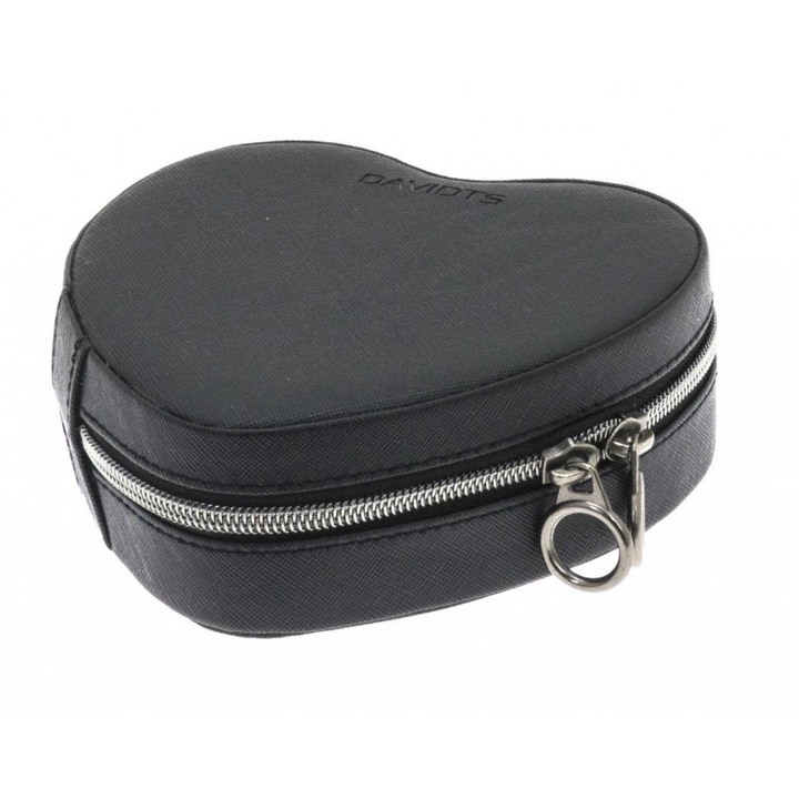 Cutie bijuterii sub forma de inima 14 cm neagra Davidts