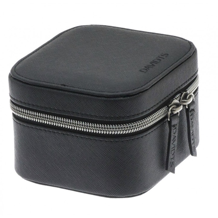 Cutie ceasuri 2 compartimente 11,5 cm neagra Davidts