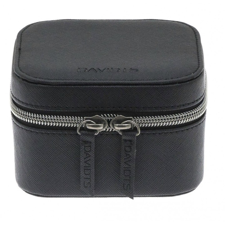 Cutie ceasuri 2 compartimente 11,5 cm neagra Davidts