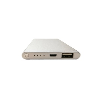 Acumulator/Baterie externa FIFO, slim, 4400 mAh, Silver Acumulator/Baterie externa FIFO, slim, 4400 mAh, Silver