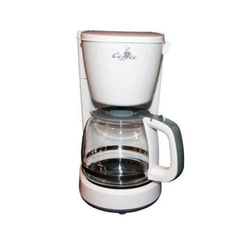 Cafetiera Home, HG KV 06, 800W, 1litru, capacitate 8 cesti, filtru permanent, Alb