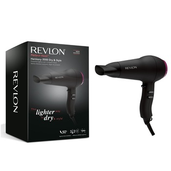 Uscator de par REVLON Perfect Heat Harmony Dry & Style RVDR5823E1, 2 viteze, 3 trepte de temperatura Uscator de par REVLON Perfect Heat Harmony Dry & Style RVDR5823E1, 2 viteze, 3 trepte de temperatura
