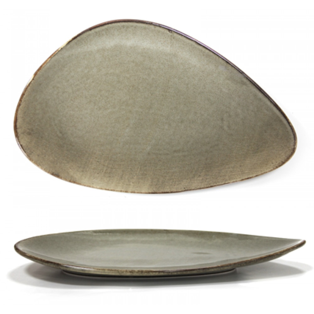 Platou portelan triunghi GREY, Antique, 36 cm, 0156105