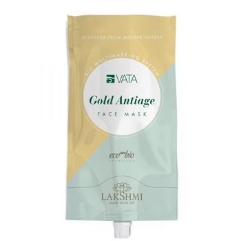 Masca faciala cu aur, Lakshmi, 20 ml, cu efect de hidratare, bio-organica Masca faciala cu aur, Lakshmi, 20 ml, cu efect de hidratare, bio-organica