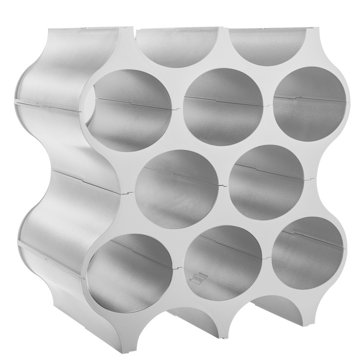 Suport pentru bauturi Set Up, 8 sticle alb