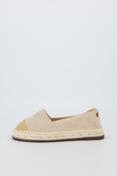 Esprit, Espadrile de panza cu talpa de rafie, Bej, 40 Esprit, Espadrile de panza cu talpa de rafie, Bej, 40