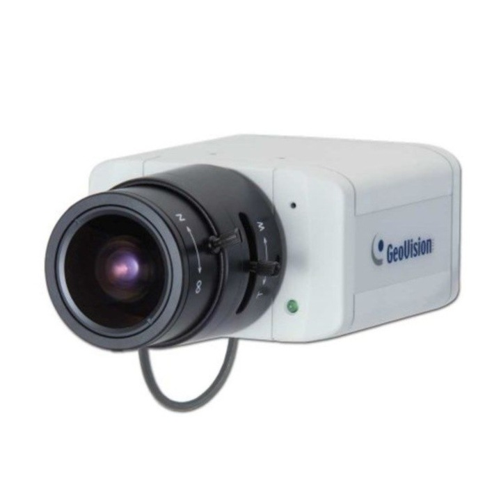 Камера за наблюдение IP GeoVision GV-BX320D-1, 3 Mpix, Day-Night Box, 2.8 - 6 мм обектив, PoE, H.264