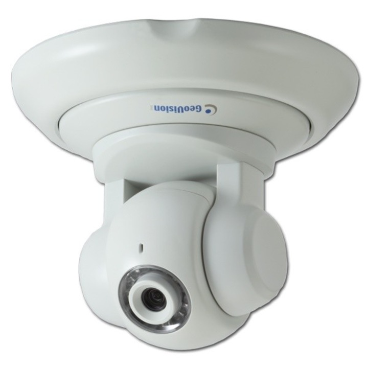 Камера за наблюдение IP GeoVision GVIP-PTZ010D, PAN-TILT-ZOOM, 10x оптично + 10x цифрово увеличение, H.264, 4.2 - 42 мм обектив, 1/4" CCD, PoE