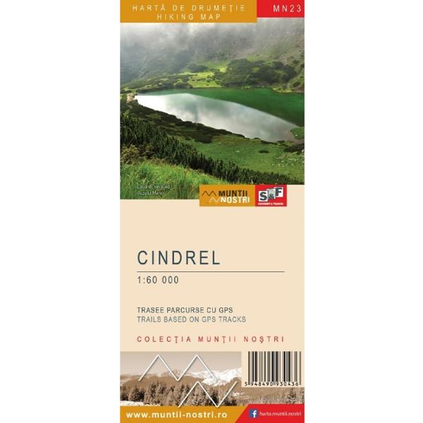 Muntii Cindrel. Harta de drumetie - Muntii Nostri