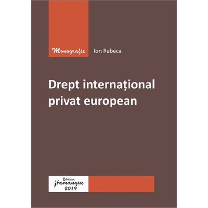 Drept International Privat European - Ion Rebeca