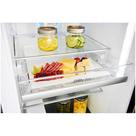 Side by side LG GSJ961NSVZ Door in Door, 601 l, Clasa A++, No Frost, Compresor Inverter Linear, Door Cooling, Inox