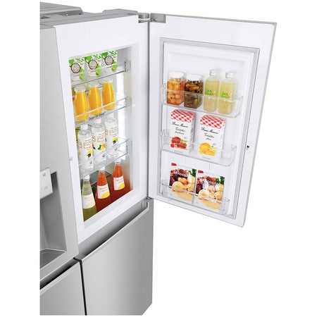 Side by side LG GSJ961NSVZ Door in Door, 601 l, Clasa A++, No Frost, Compresor Inverter Linear, Door Cooling, Inox