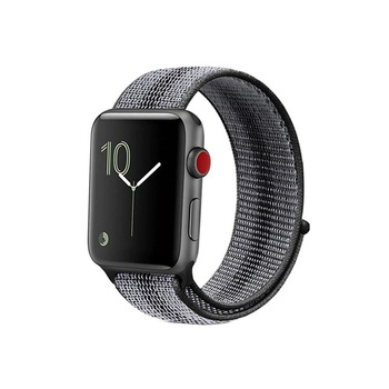 Curea Apple Watch 1/2/3/4/5, Dungi, 38mm, Negru-Gri Curea Apple Watch 1/2/3/4/5, Dungi, 38mm, Negru-Gri