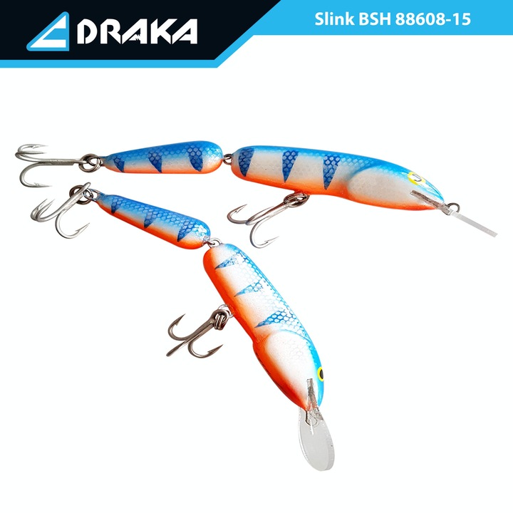 Wobbler, DRAKA, Slink JT, BSH, 12 cm. -3.5 m, Lopata de plastic
