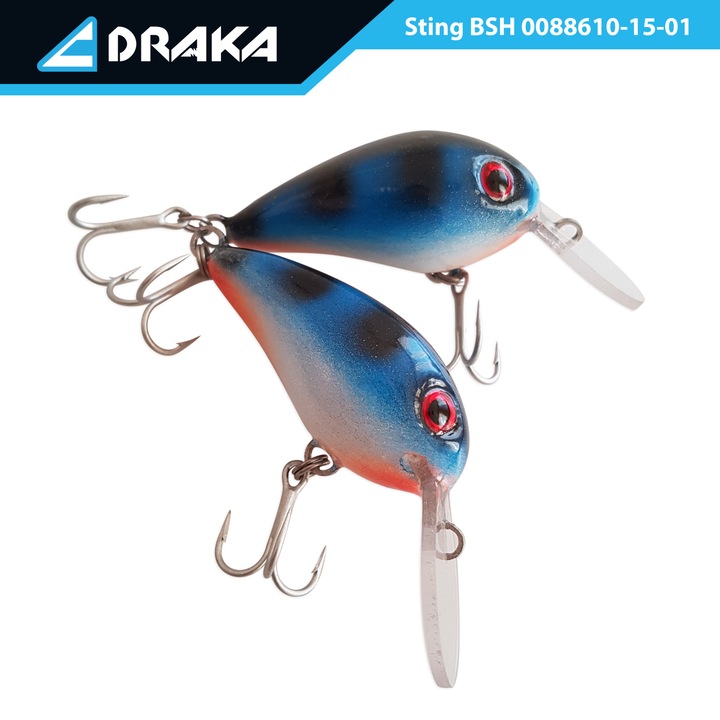 Wobbler Draka "Sting" BSH, 5,5 cm. -3 m., műanyag spatula