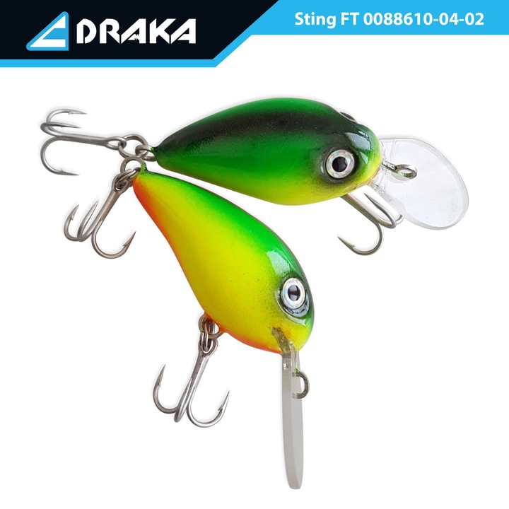 Wobbler Draka "Sting" FT, 5,5 cm. -3 m., műanyag spatula