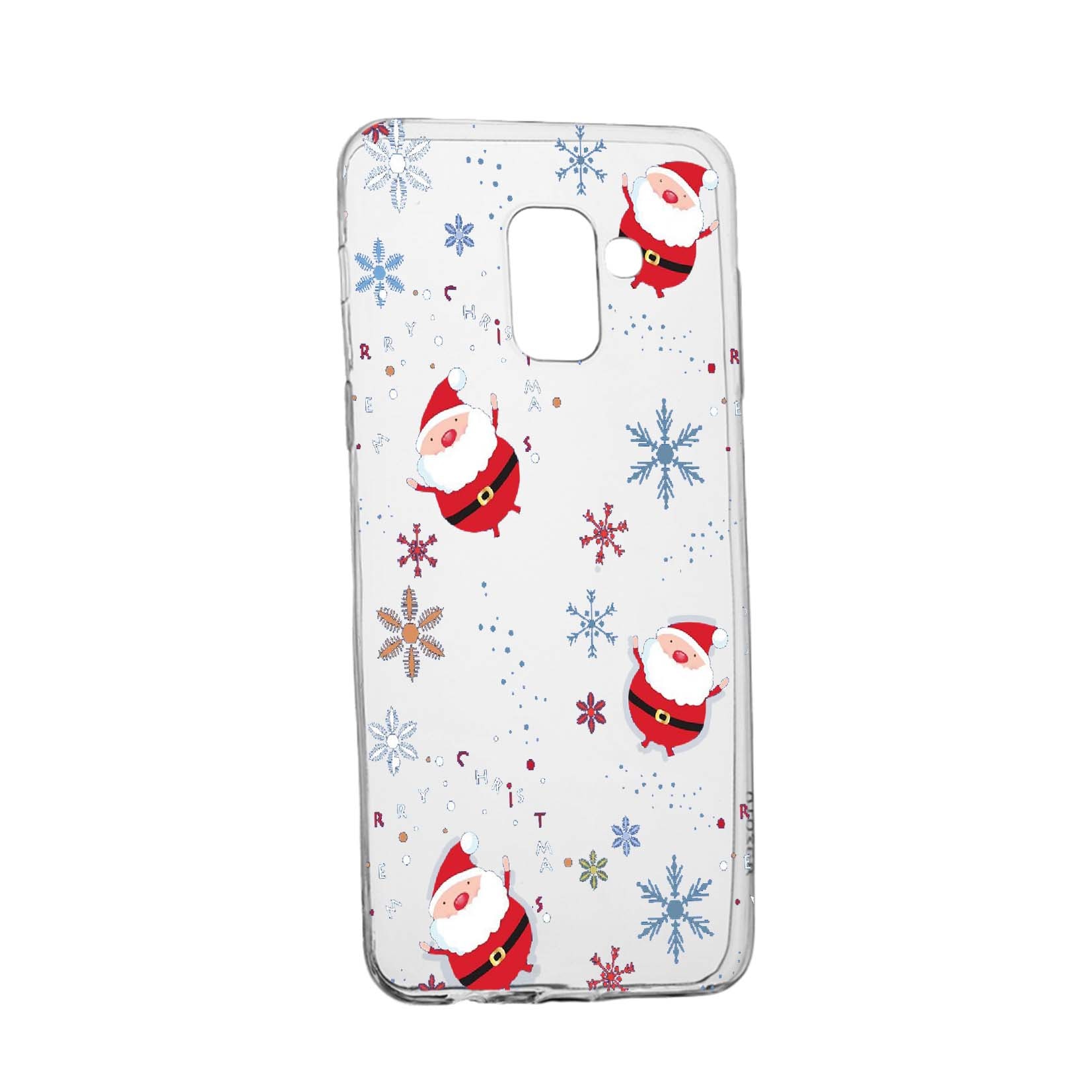 Husa de protectie Mos Craciun, Christmas pentru Samsung Galaxy Galaxy A6 Plus / J8 2018, rezistenta la uzura, anti-alunecare, din silicon Premium, 308