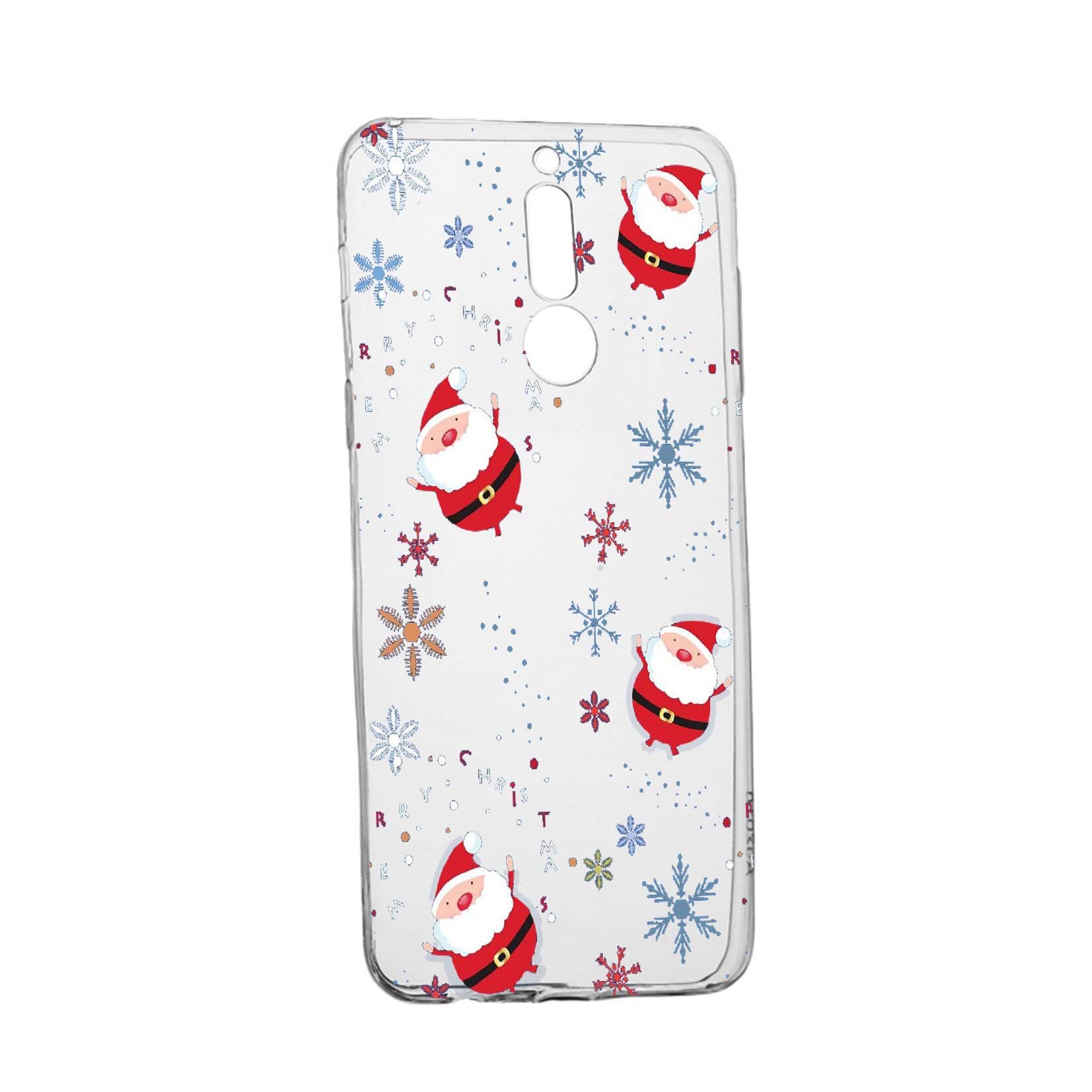 Husa de protectie Mos Craciun, Christmas pentru Huawei Mate 10 Lite, rezistenta la uzura, anti-alunecare, din silicon Premium, 308