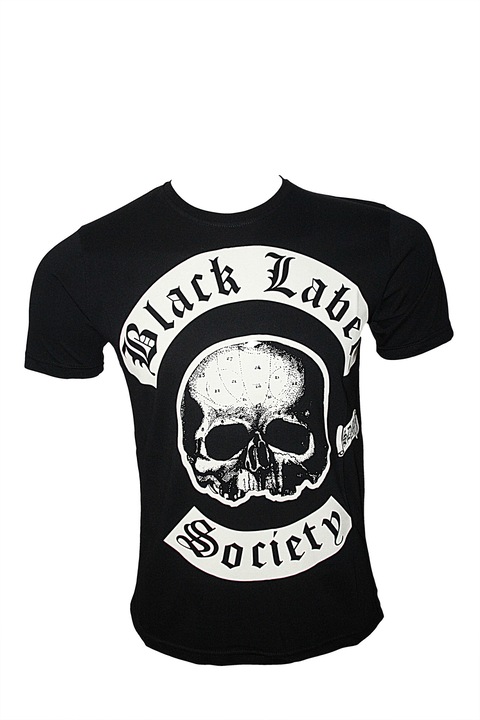 Tricou negru pentru barbati,Black label, Negru