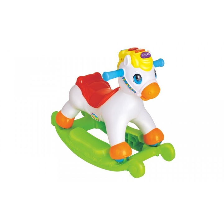 Люлеещо се конче със звуци и светлини, 2 в 1, Hola Toys