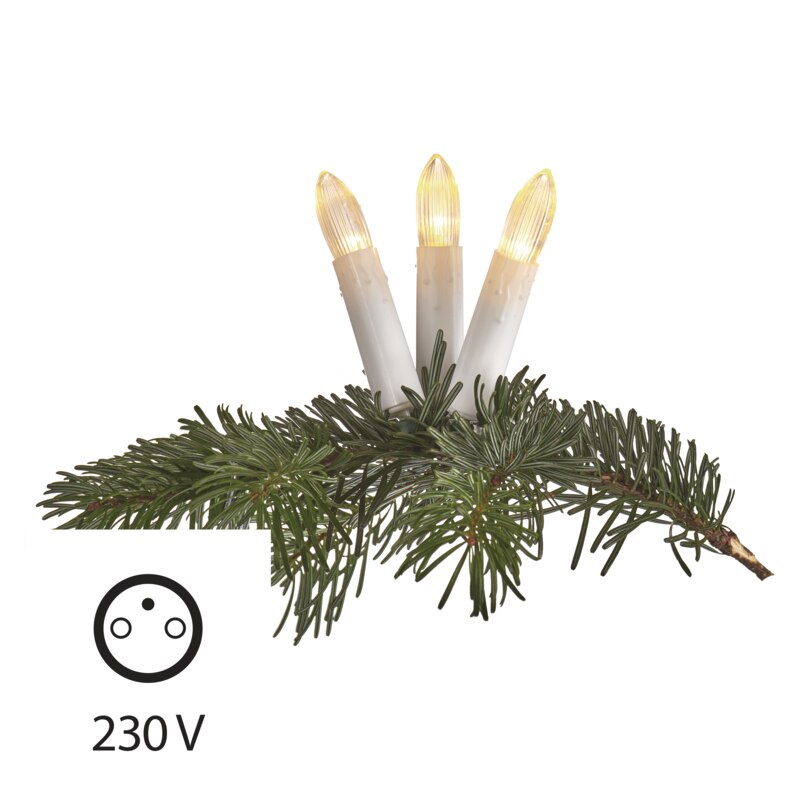 Ornament Craciun, Lumanare, Alb, Emos ZY 1424, LED 1.2W, Lumina Calda, 12 m, IP 44