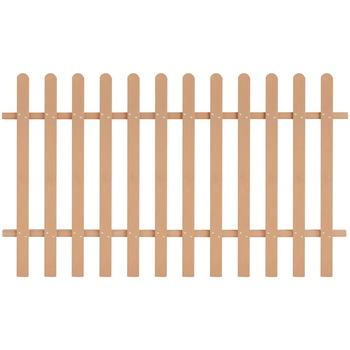Gard din sipci, vidaXL, Lemn compozit, 200 x 120 cm, Maro
