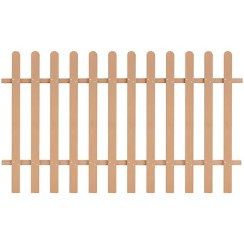 Gard din sipci, vidaXL, Lemn compozit, 200 x 120 cm, Maro Gard din sipci, vidaXL, Lemn compozit, 200 x 120 cm, Maro