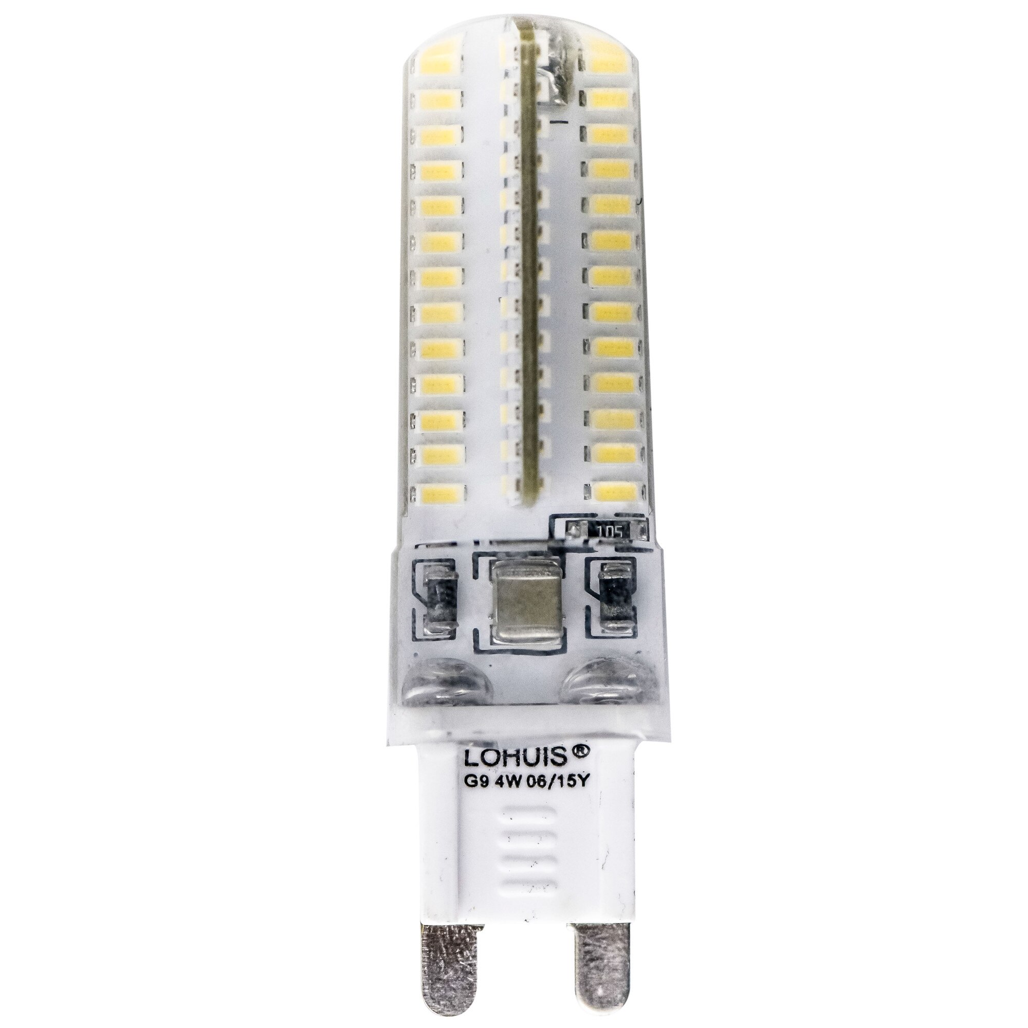 Bec LED LOHUIS, silicon, forma bulb, G9, 3W, 30000 ore, lumina rece