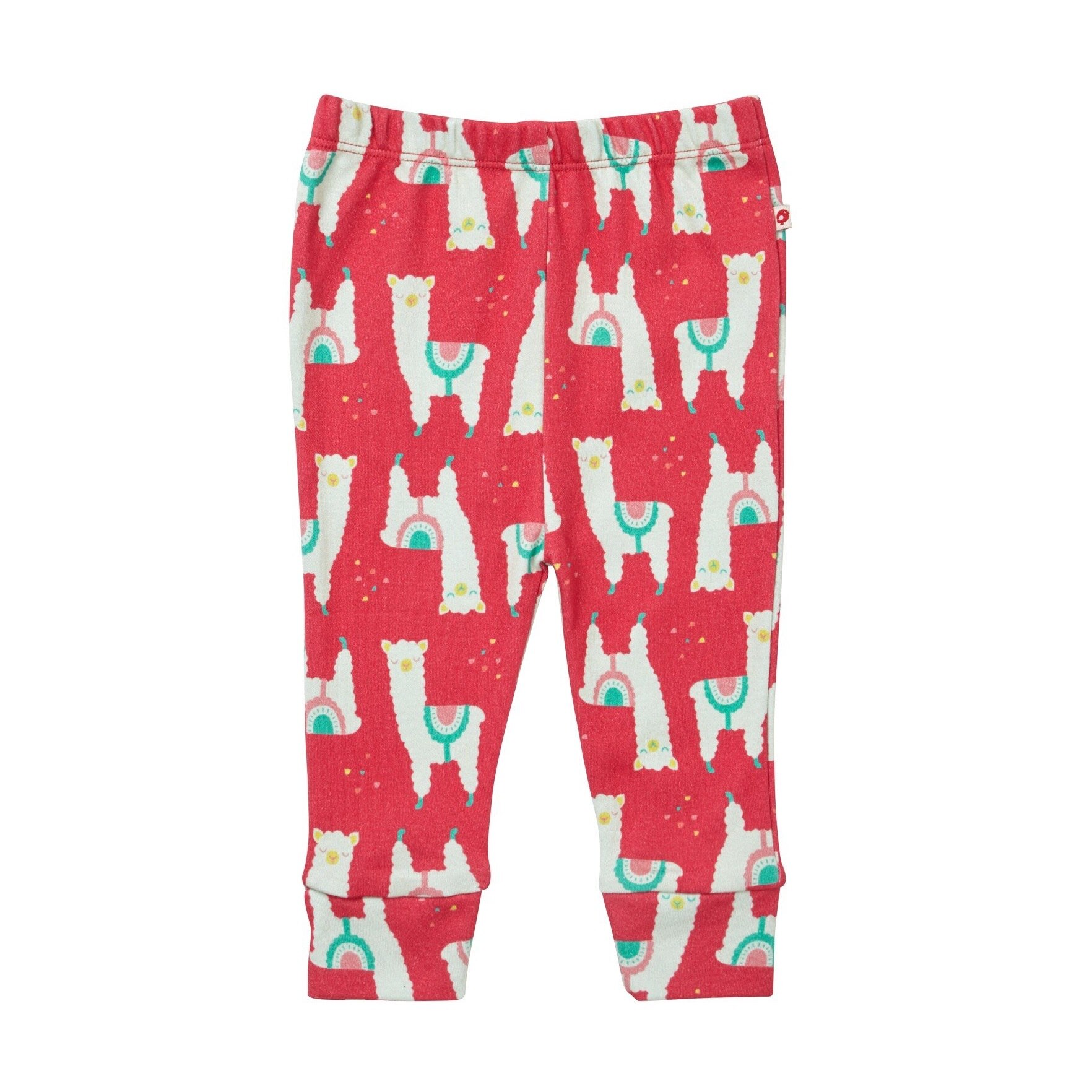 Colanti cu imprimeu Alpaca, bumbac organic, multicolor, fete