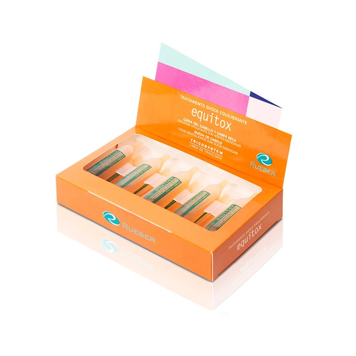 Fiole Dermatita, matreata si anticadere Equitox Tricosystem Rueber 10*10ml