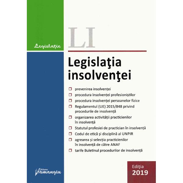 Legislatia insolventei Act. 17.09.2019