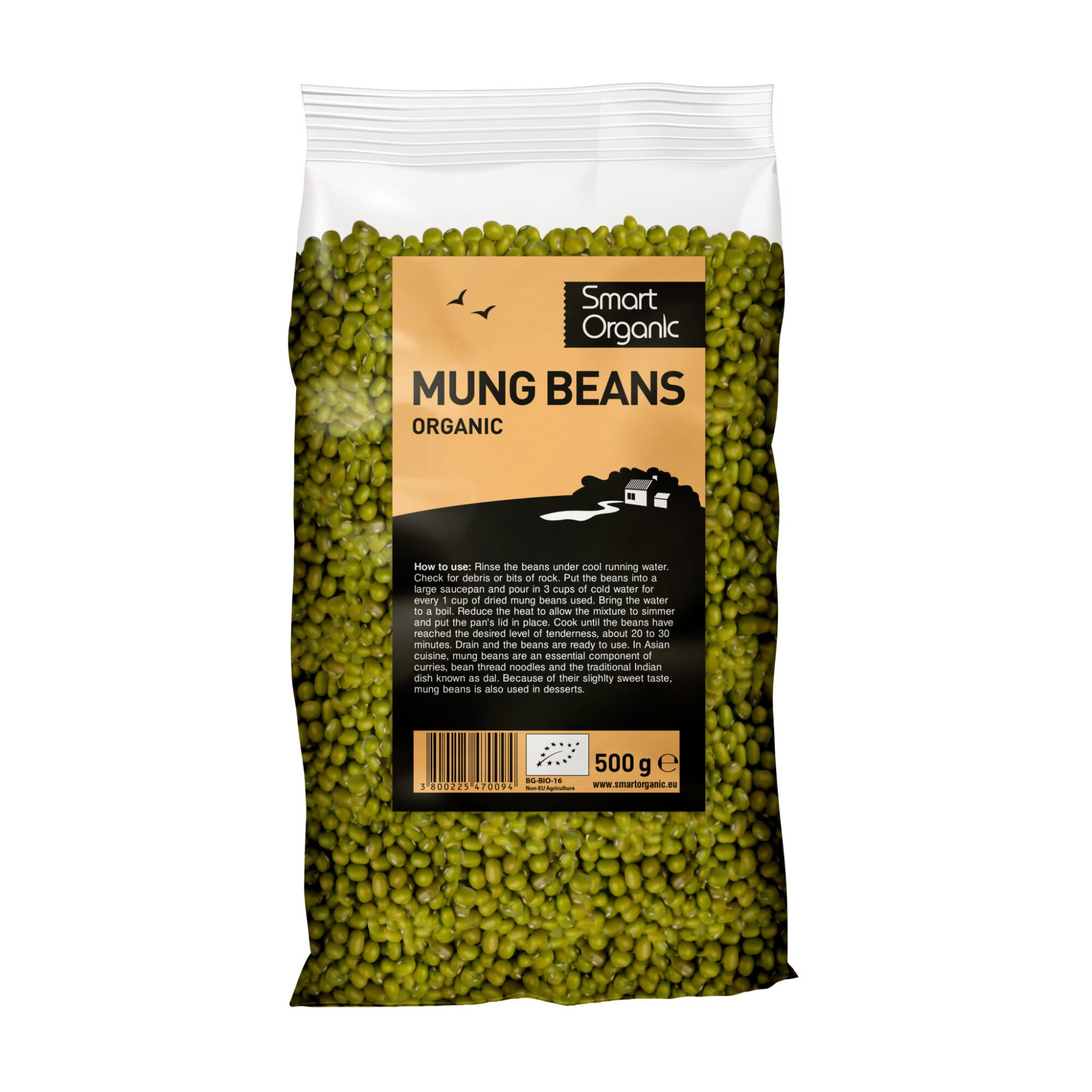 Fasole mung bio, Dragon Superfoods 500g