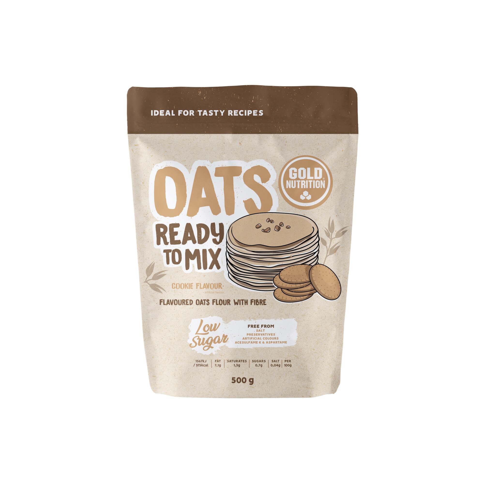 Faina de ovaz, GoldNutrition, Oats Ready to Mix Cookie, 500 g