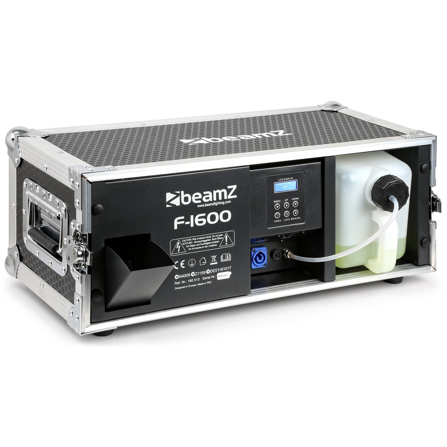 Masina de fum/ceata, 1600W, 3.25L, DMX, BeamZ Rage F1600