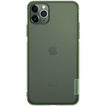Husa din silicon Nillkin pentru Apple iPhone 11 Pro, verde transparent Husa din silicon Nillkin pentru Apple iPhone 11 Pro, verde transparent