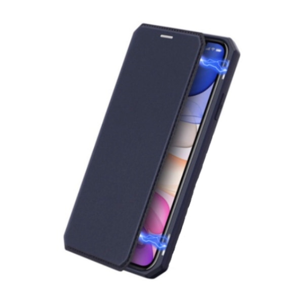 Husa DuxDucis X-Skin, Tip Portofel, Apple iPhone 11, Albastru