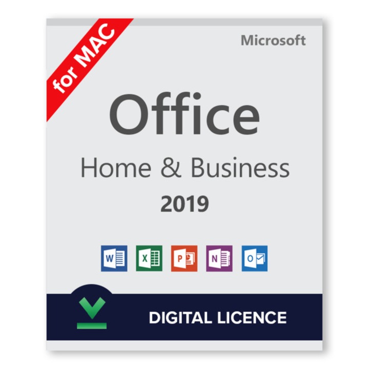Office 2019 Home and Business for Mac, 32/64 bit, magyar + többnyelvű, elektronikus licenc