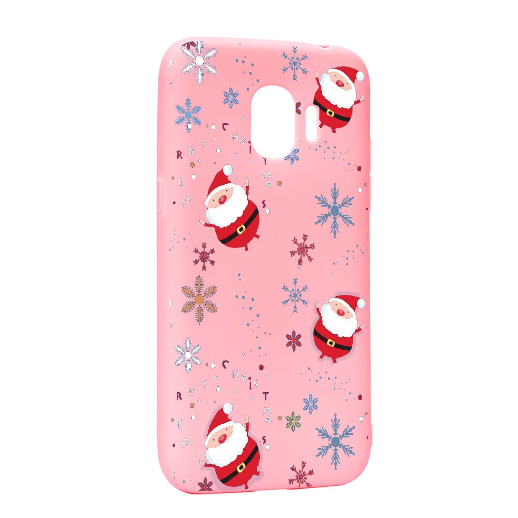 Husa de protectie Mos Craciun, Christmas pentru Samsung Galaxy J2 Pro 2018 / J2 2018 / Grand Prime Pro, rezistenta la uzura, anti-alunecare, din silicon Premium, P308