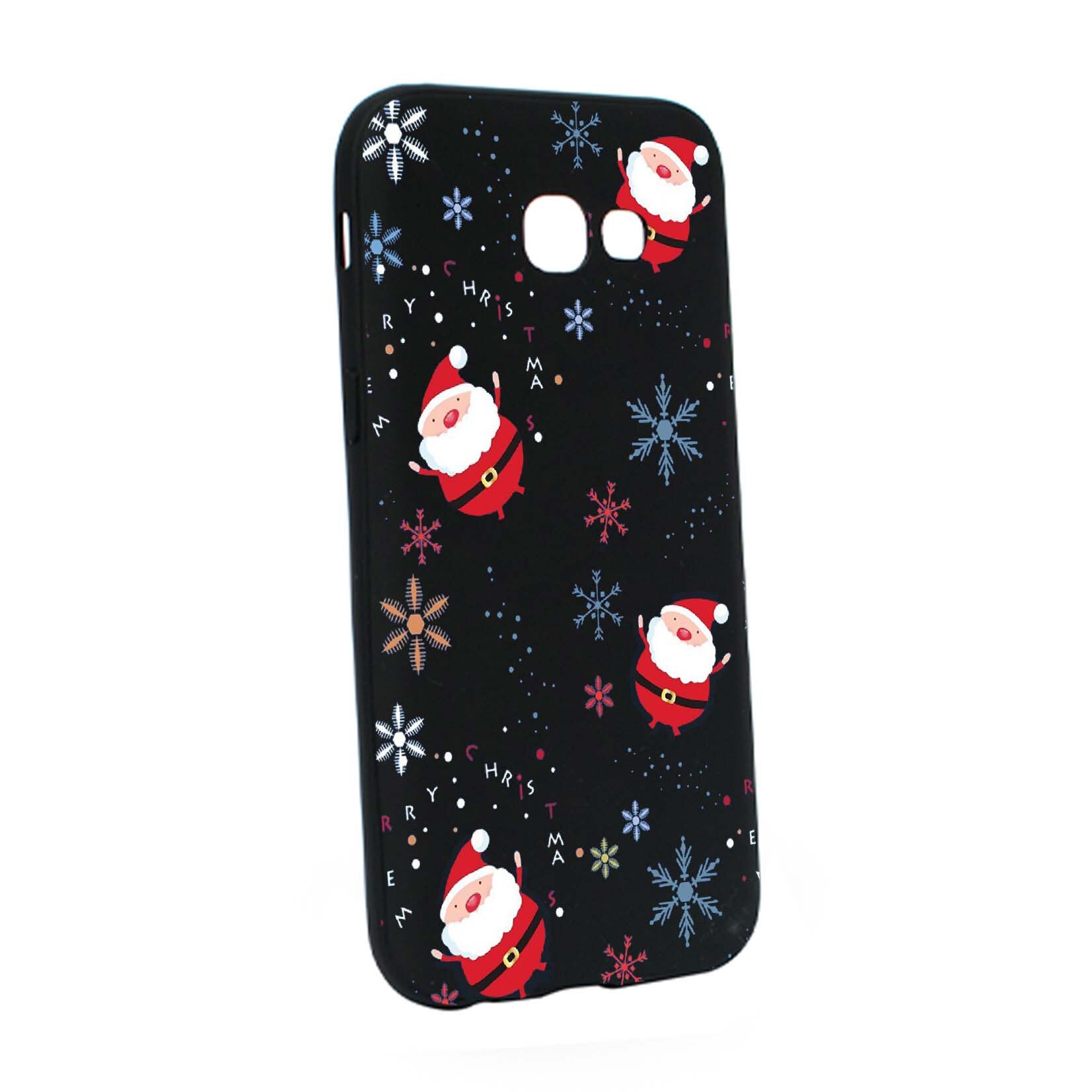 Husa de protectie Mos Craciun, Christmas pentru Samsung Galaxy A3 2017, rezistenta la uzura, anti-alunecare, din silicon Premium, B308